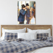 Edgar Degas Portraits an der Börse Leinwanddruck (Insitu (Schlafzimmer))