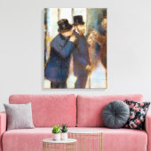 Edgar Degas Portraits an der Börse Leinwanddruck (Insitu (Wohnzimmer))