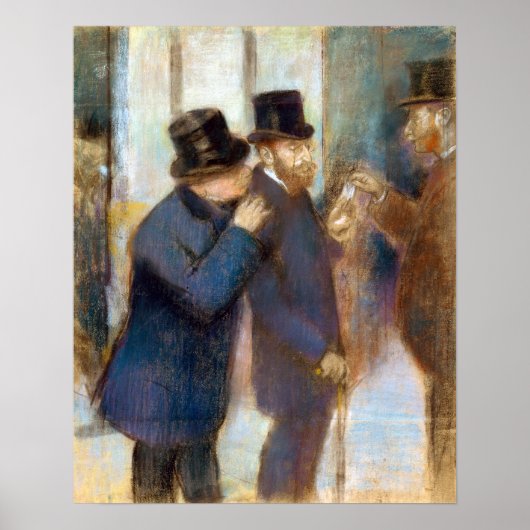 Edgar Degas Portraits an der Börse Poster (Vorne)