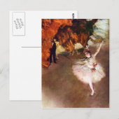Edgar Degas - Prima Ballerina Postkarte (Vorne/Hinten)