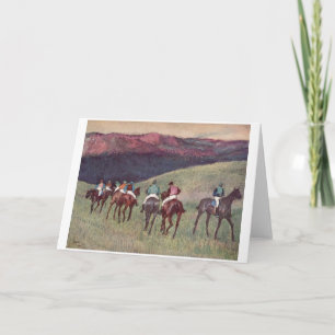 Edgar Degas - Race Horses Training 1894 racehorses Karte