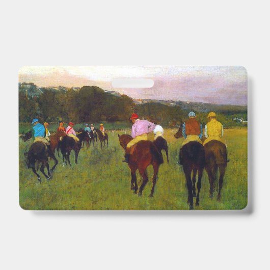 Edgar Degas Race Pferde in Longchamp Ausweis (Vorderseite)
