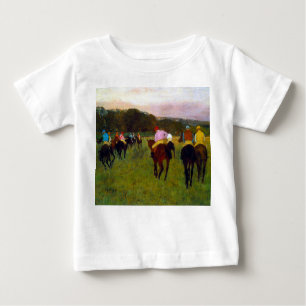 Edgar Degas Race Pferde in Longchamp Baby T-shirt