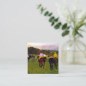 Edgar Degas Race Pferde in Longchamp Begleitkarte (Stehend Vorderseite)