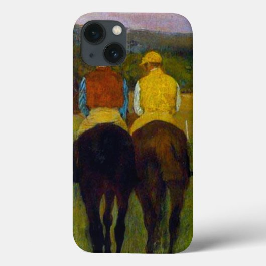 Edgar Degas Race Pferde in Longchamp Case-Mate iPhone Hülle (Rückseite)