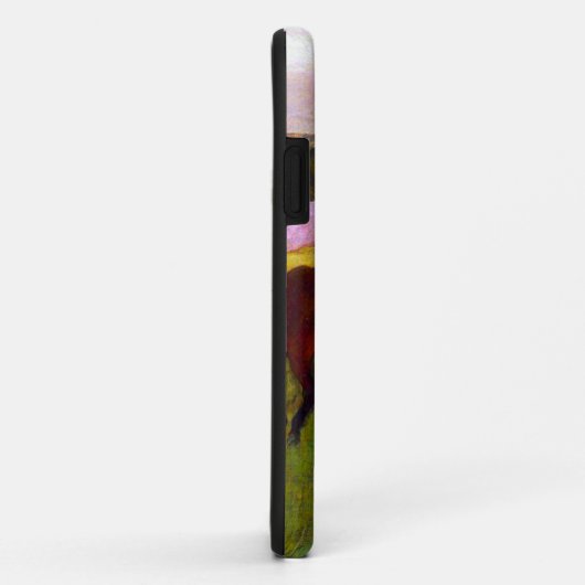 Edgar Degas Race Pferde in Longchamp Case-Mate iPhone Hülle (Hinten/Rechts)