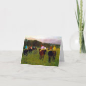 Edgar Degas Race Pferde in Longchamp Einladung (Vorderseite)