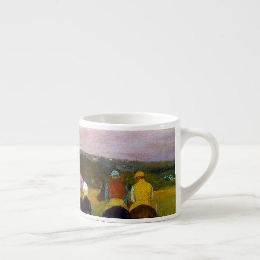 Edgar Degas Race Pferde in Longchamp Espressotasse (Rechts)