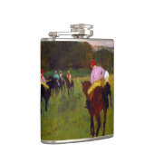 Edgar Degas Race Pferde in Longchamp Flachmann (Rechts)