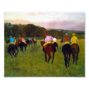 Edgar Degas Race Pferde in Longchamp Fotodruck