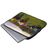 Edgar Degas Race Pferde in Longchamp Laptopschutzhülle (Vorne Knopf)
