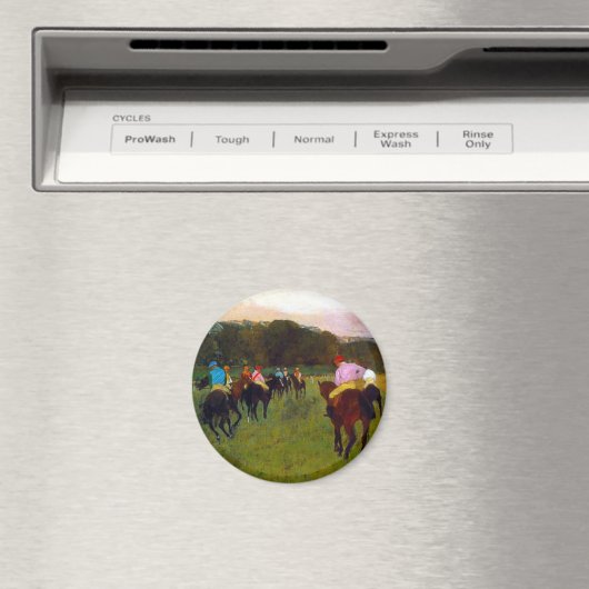 Edgar Degas Race Pferde in Longchamp Magnet (In Situ (Geschirrspüler))