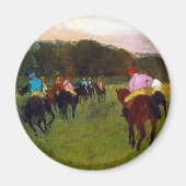 Edgar Degas Race Pferde in Longchamp Magnet (Vorne)