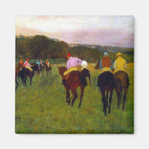 Edgar Degas Race Pferde in Longchamp Magnet