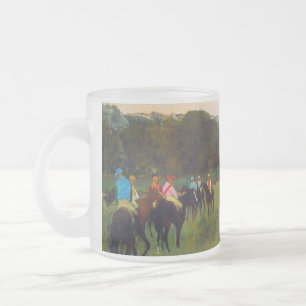 Edgar Degas Race Pferde in Longchamp Mattglastasse
