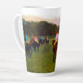 Edgar Degas Race Pferde in Longchamp Milchtasse (Linke Ecke)