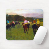 Edgar Degas Race Pferde in Longchamp Mousepad (Mit Mouse)