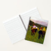 Edgar Degas Race Pferde in Longchamp Notizblock (Innenseite)