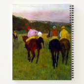 Edgar Degas Race Pferde in Longchamp Notizblock (Rückseite)