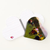 Edgar Degas Race Pferde in Longchamp Notizblock (Innenseite)