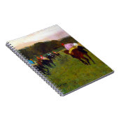 Edgar Degas Race Pferde in Longchamp Notizblock (Rechte Seite)