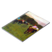 Edgar Degas Race Pferde in Longchamp Notizblock (Linke Seite)