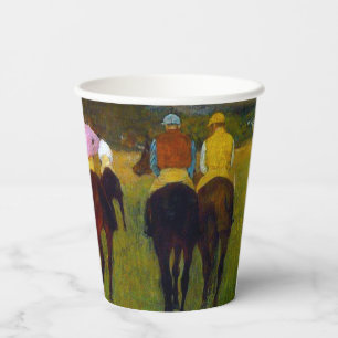 Edgar Degas Race Pferde in Longchamp Pappbecher