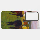 Edgar Degas Race Pferde in Longchamp Samsung Galaxy Hülle (Linke Seite)