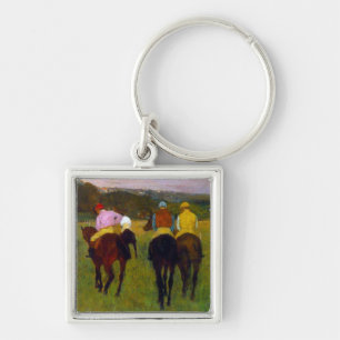 Edgar Degas Race Pferde in Longchamp Schlüsselanhänger