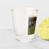 Edgar Degas Race Pferde in Longchamp Schnapsglas (Links)