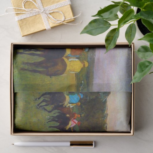 Edgar Degas Race Pferde in Longchamp Seidenpapier (Geschenk)