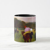 Edgar Degas Race Pferde in Longchamp Tasse (Zentrum)