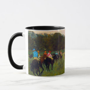 Edgar Degas Race Pferde in Longchamp Tasse