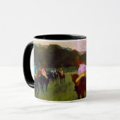 Edgar Degas Race Pferde in Longchamp Tasse (Vorderseite Links)