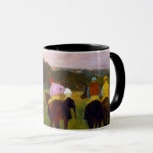 Edgar Degas Race Pferde in Longchamp Tasse (VorderseiteRechts)