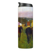 Edgar Degas Race Pferde in Longchamp Thermosbecher (Nach rechts gedreht)