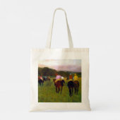 Edgar Degas Race Pferde in Longchamp Tragetasche (Rückseite)