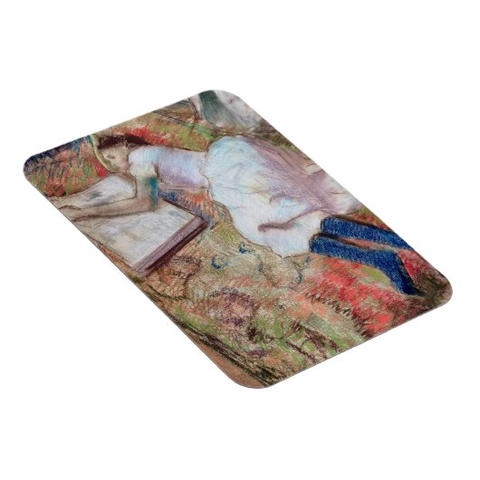 Edgar Degas | Reader Lying Down, c.1889 Magnet (Rechte Seite)