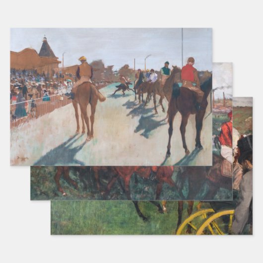 Edgar Degas - Rennauswahl Geschenkpapier Set (Set)