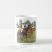 Edgar Degas - Rennpferd-Jockey-Bäume Rennpferde Kaffeetasse (Mittel)