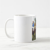 Edgar Degas - Rennpferd-Jockey-Bäume Rennpferde Kaffeetasse (Links)