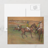 Edgar Degas - Rennpferde Postkarte (Vorne/Hinten)