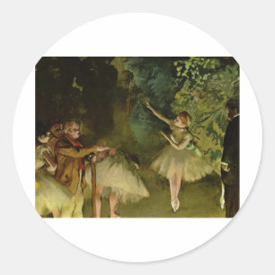 Edgar Degas - Runder Aufkleber