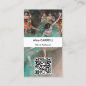 Edgar Degas - Schwankende Tänzerin - QR Code Visitenkarte (Vorderseite)