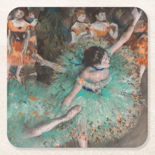 Edgar Degas - Schwankende Tänzerin / Tänzerin in G Rechteckiger Pappuntersetzer