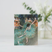 Edgar Degas - Schwänzender Tänzer. Tänzer in Grün Postkarte (Stehend Vorderseite)