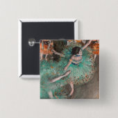 Edgar Degas - Schwuchender Tänzer / Tänzer in Grün Button (Vorne & Hinten)