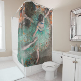 Edgar Degas - Schwuchender Tänzer / Tänzer in Grün Duschvorhang