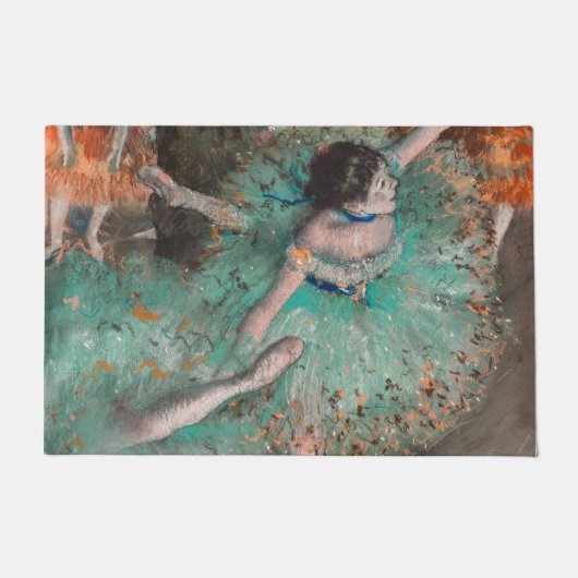 Edgar Degas - Schwuchender Tänzer / Tänzer in Grün Fußmatte (Vorderseite)