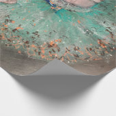 Edgar Degas - Schwuchender Tänzer / Tänzer in Grün Geschenkpapier (Ecke)